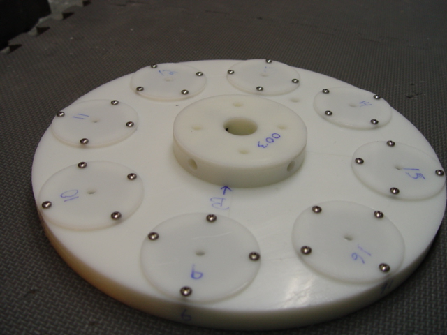 white plastic magnet rotor